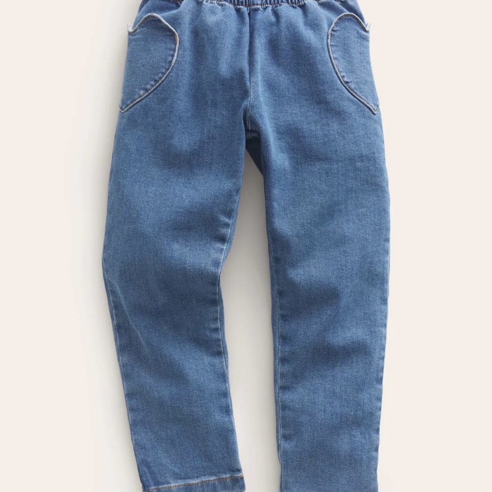Mini Boden Heart Pocket Pull On Jeans